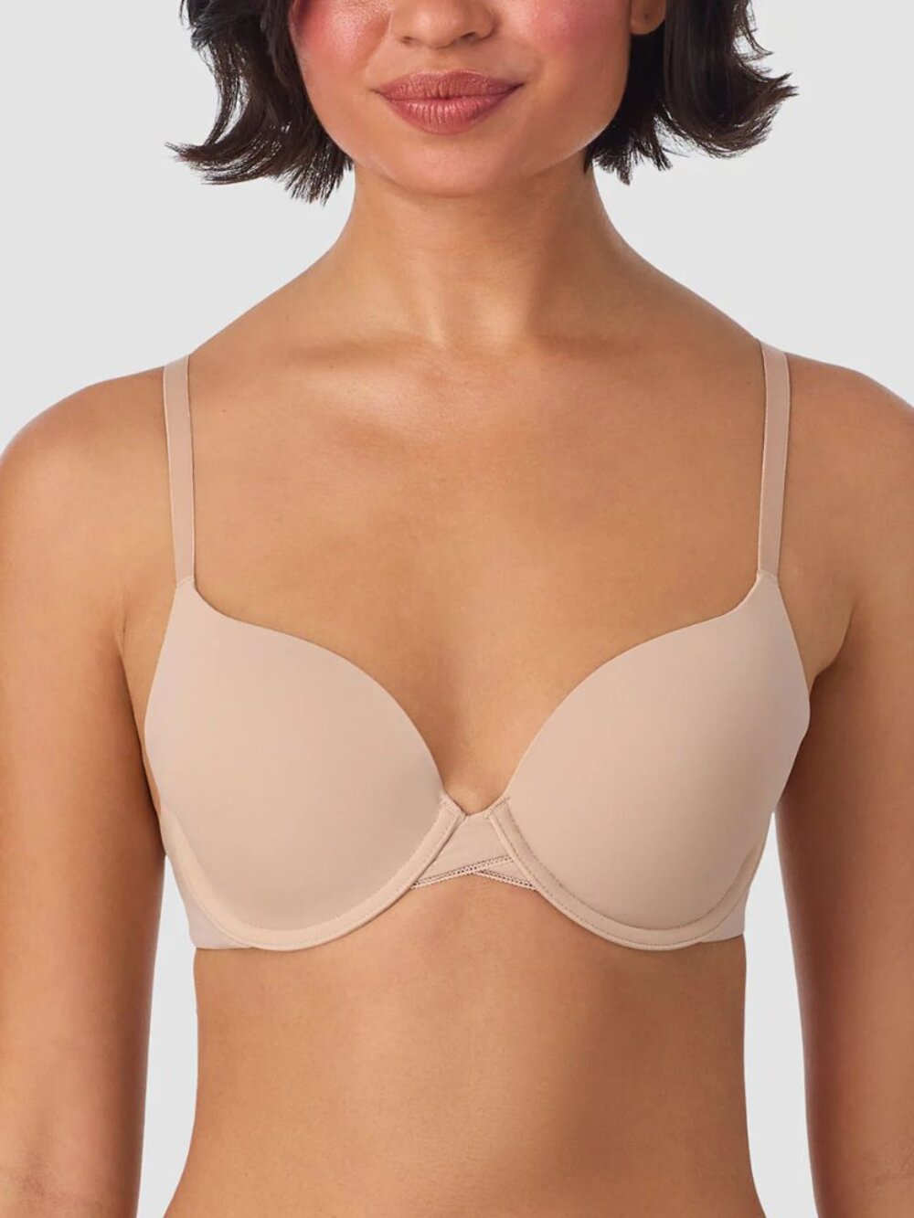 On Gossamer Sleek Micro TShirt Bra Nude Champagne 32G